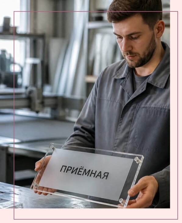 Таблички из оргстекла на заказ в Астрахани от 4008 р. | Аванза-Стр