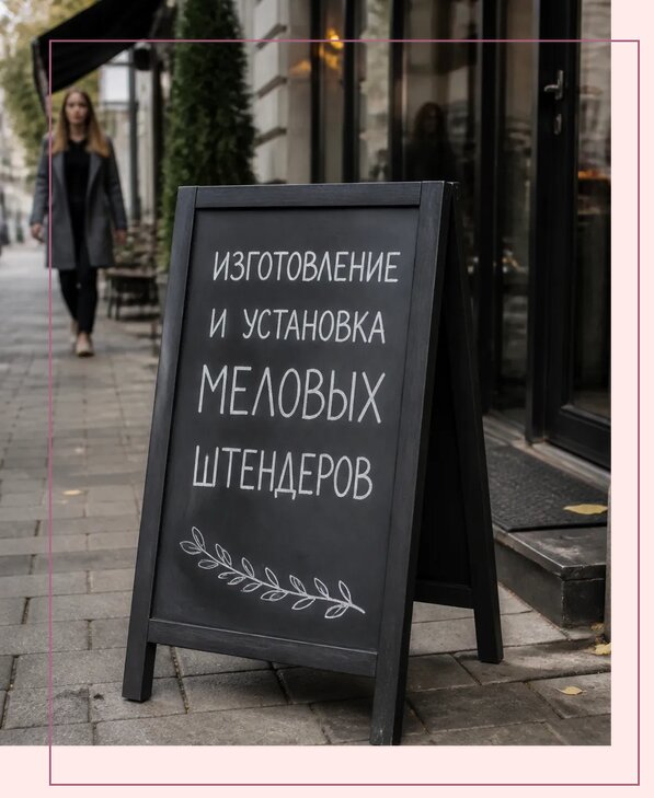 Меловые штендеры в Астрахани по цене от 6679 р. | Аванза-Стр